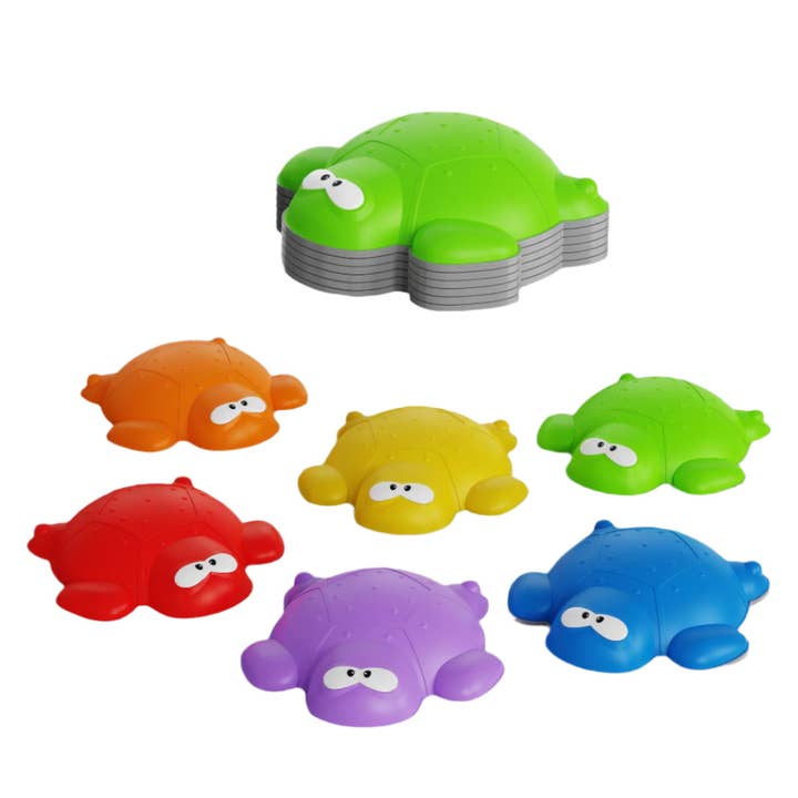 TURTLE SHAPED STEPPING STONES, 6 PIECE SET for wholesale by Kinderific