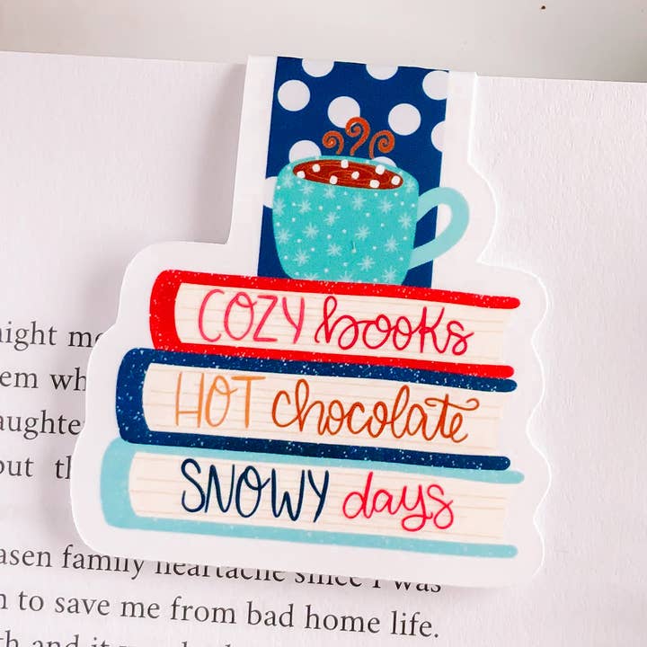 Cozy Books, Hot Cocoa, Snowy Days Magnetic Bookmark and other Purchase Wholesale snowy days. Free Returns & Net 60 Terms on Faire trending on Faire.