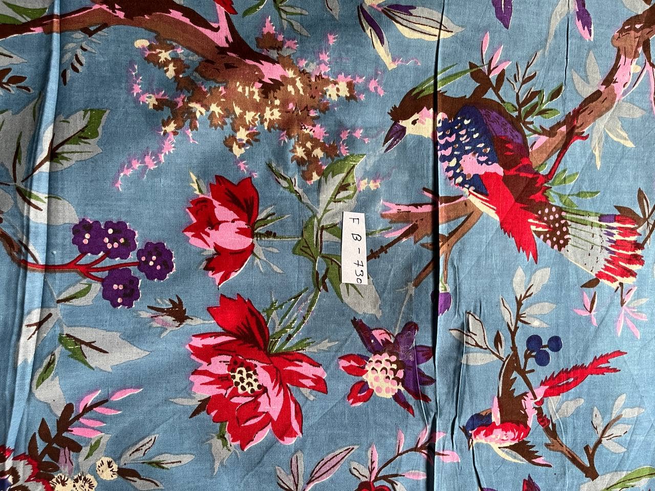 GYPSY STUDIO - Wholesale Fabric Paint - Bird Printed Cotton Fabric Dress Bags Curtains Pillow Fabric2