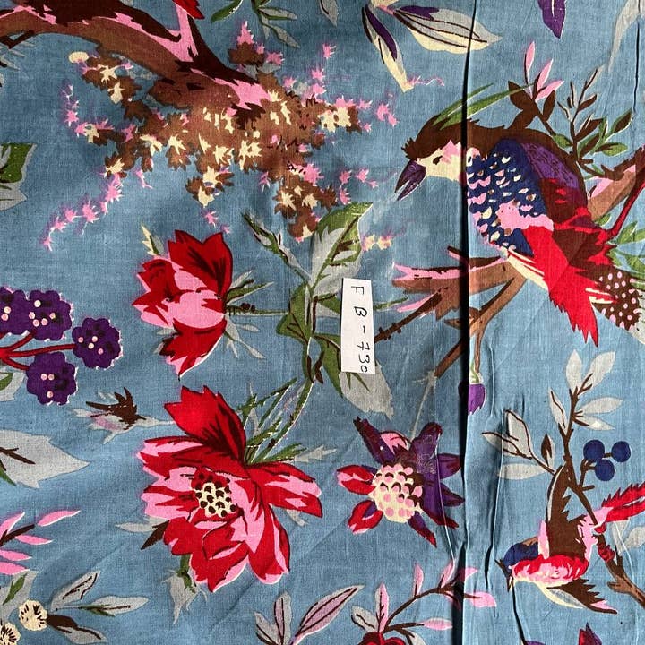 GYPSY STUDIO - Wholesale Fabric Paint - Bird Printed Cotton Fabric Dress Bags Curtains Pillow Fabric2