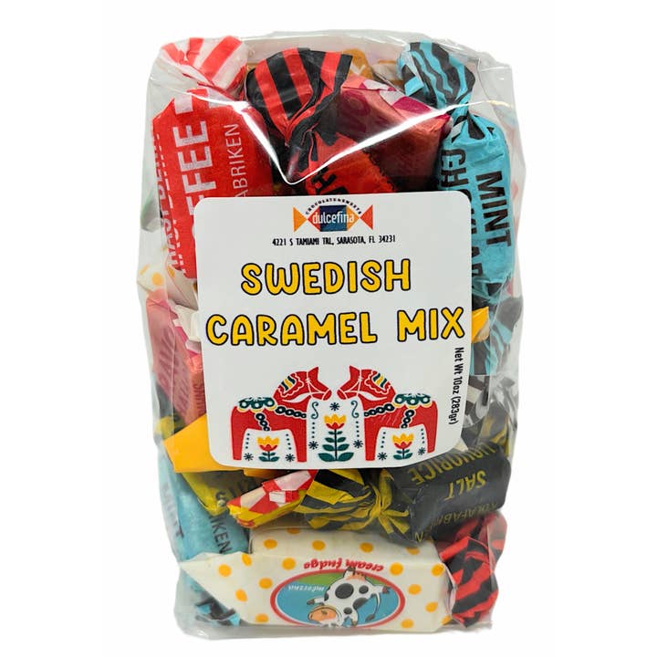 Dulcefina Chocolate and Sweets - Wholesale Caramel - Swedish Caramel Mix 10oz Bag