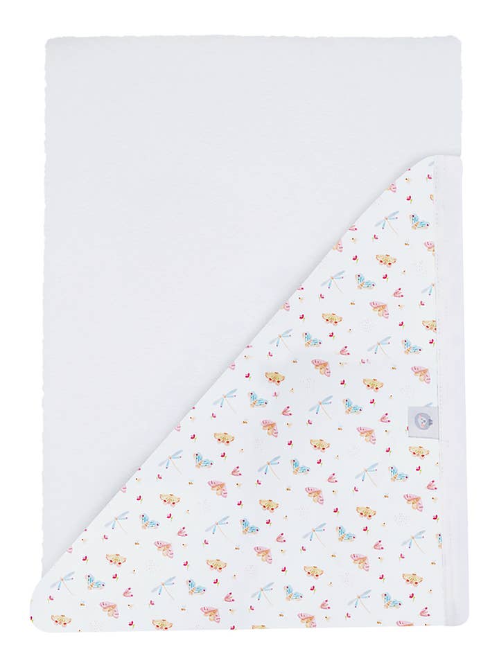 Butterflies Pima Hooded Towel for wholesale by Little Blue Swallow