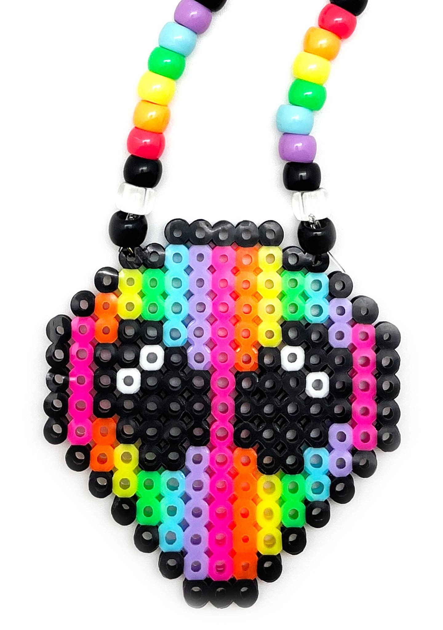 LASR - Wholesale Kids necklace – Kids - Alien Rainbow Rave Kandi Necklace