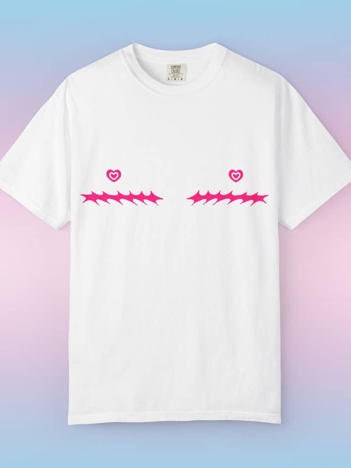 T-shirt cicatrices de chirurgie du mamelon en forme de cœur pour la vente par SoftBoysClub