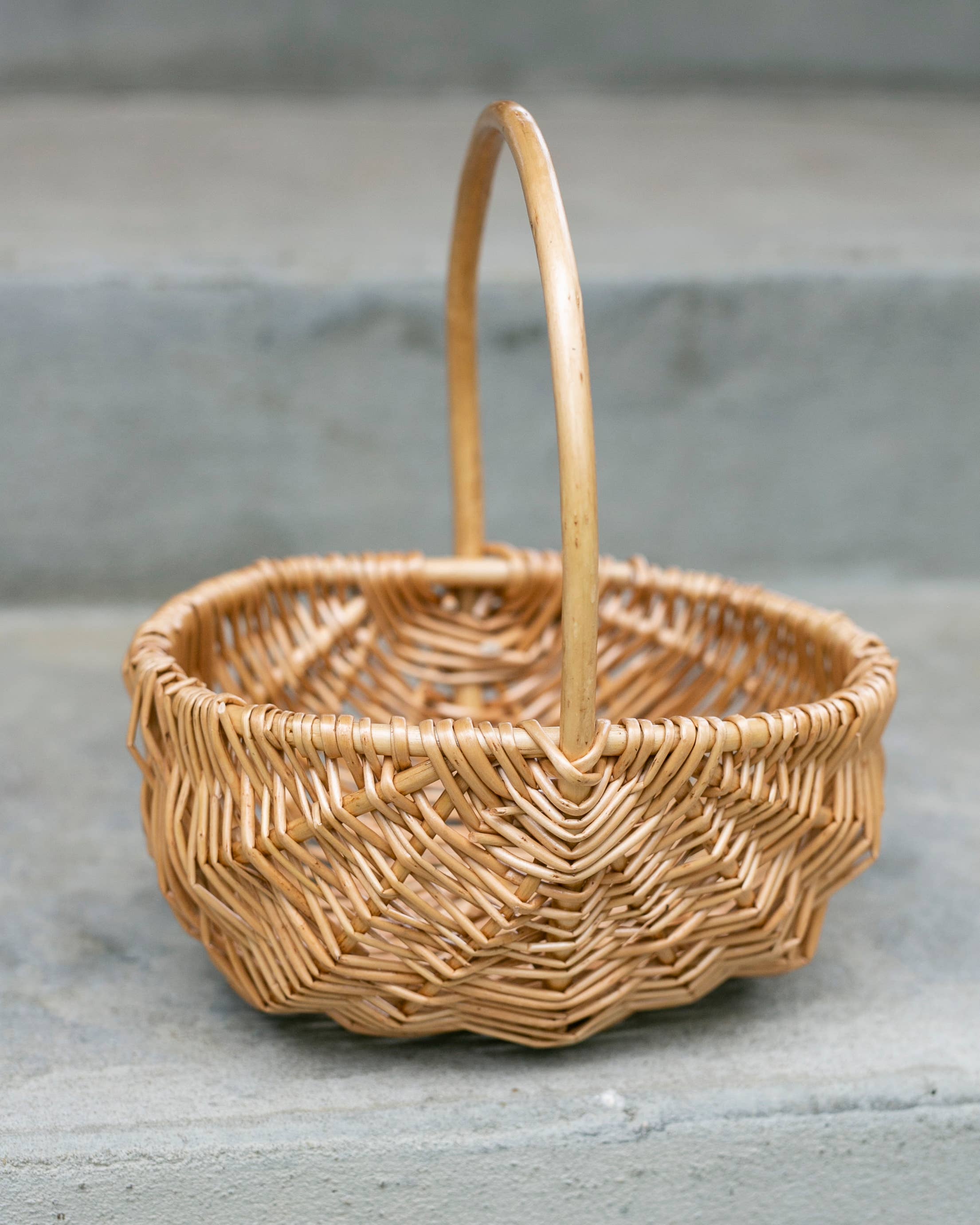 Indy Supply Co - Wholesale Basket - Peeled Willow Natural Wicker Basket | Simple Oblong Basket |5
