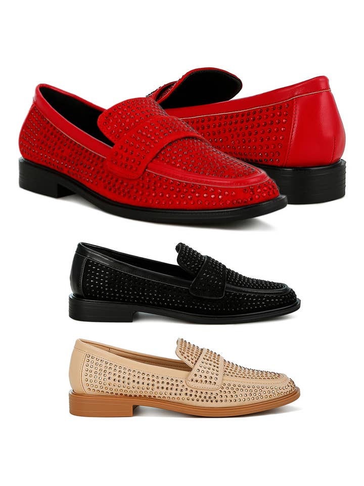 Rag Company – wholesale Loafers – Women's – Hobbs Rhinestones Embellished Loafers15