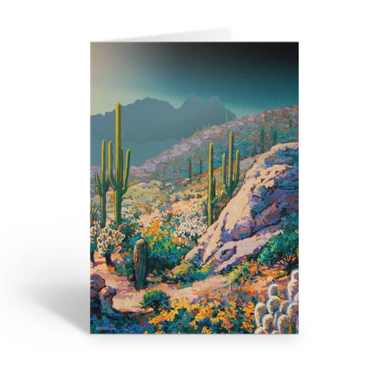 Desert Scenery Note Cards with Envelopes - Arizona Cactus for wholesale by Stonehouse Collection