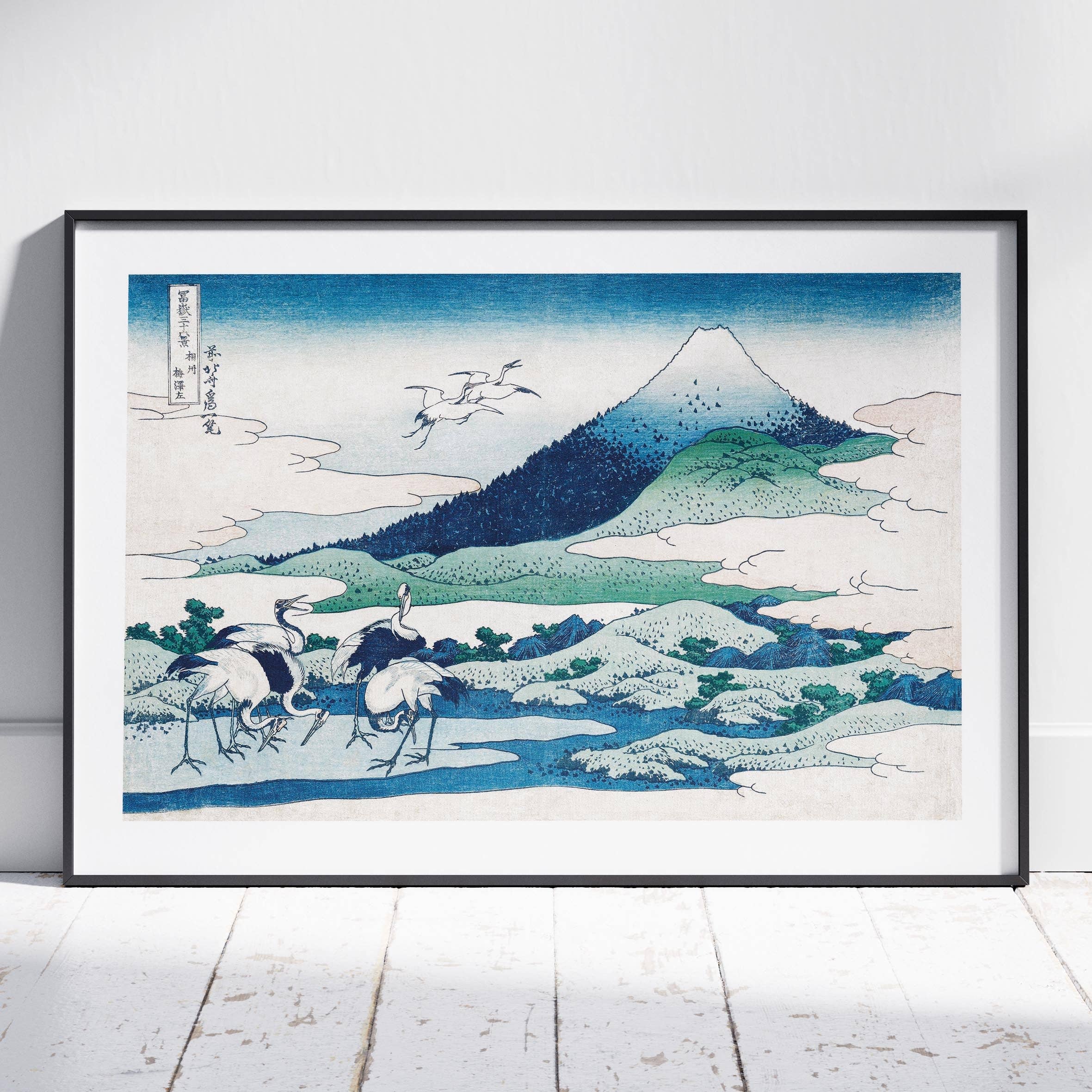 House Prints - Wholesale Art Print - Umezawa Manor in Sagami Province - Katsushika Hokusai - Rolled Poster Wall Art Print0