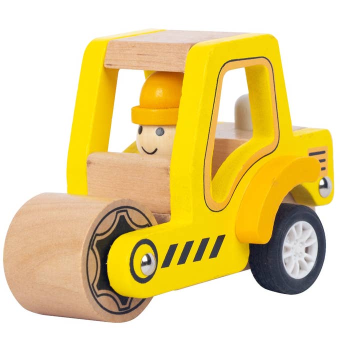 ToysLink - Wholesale Wood Toy - Kids - Wooden Pullback Road Roller0