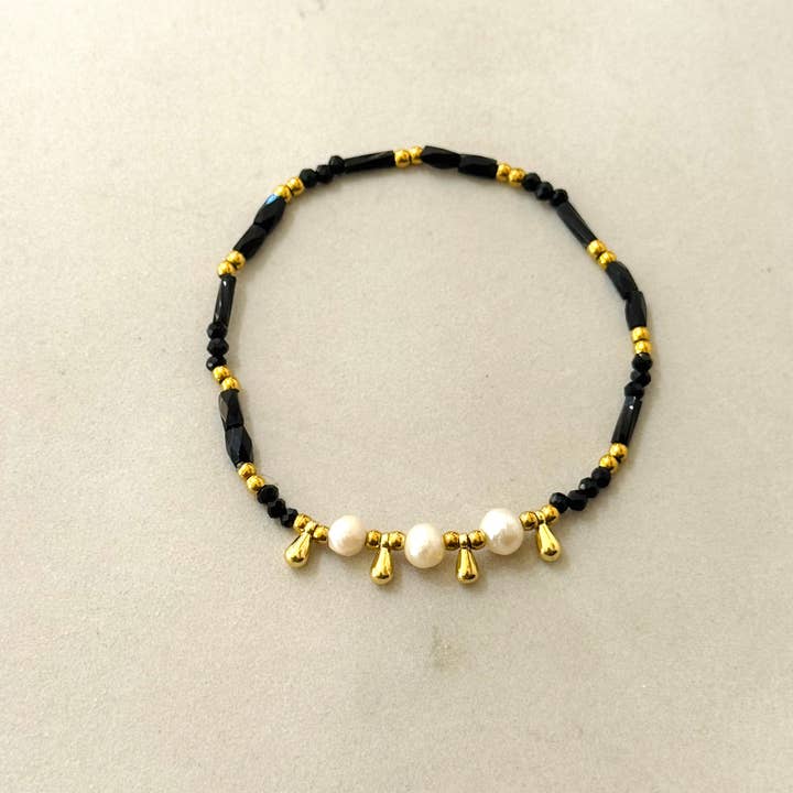 Cassette Barcelona - Wholesale Beaded bracelet - Thandi Elastic Summer Bracelet w Pearls 4