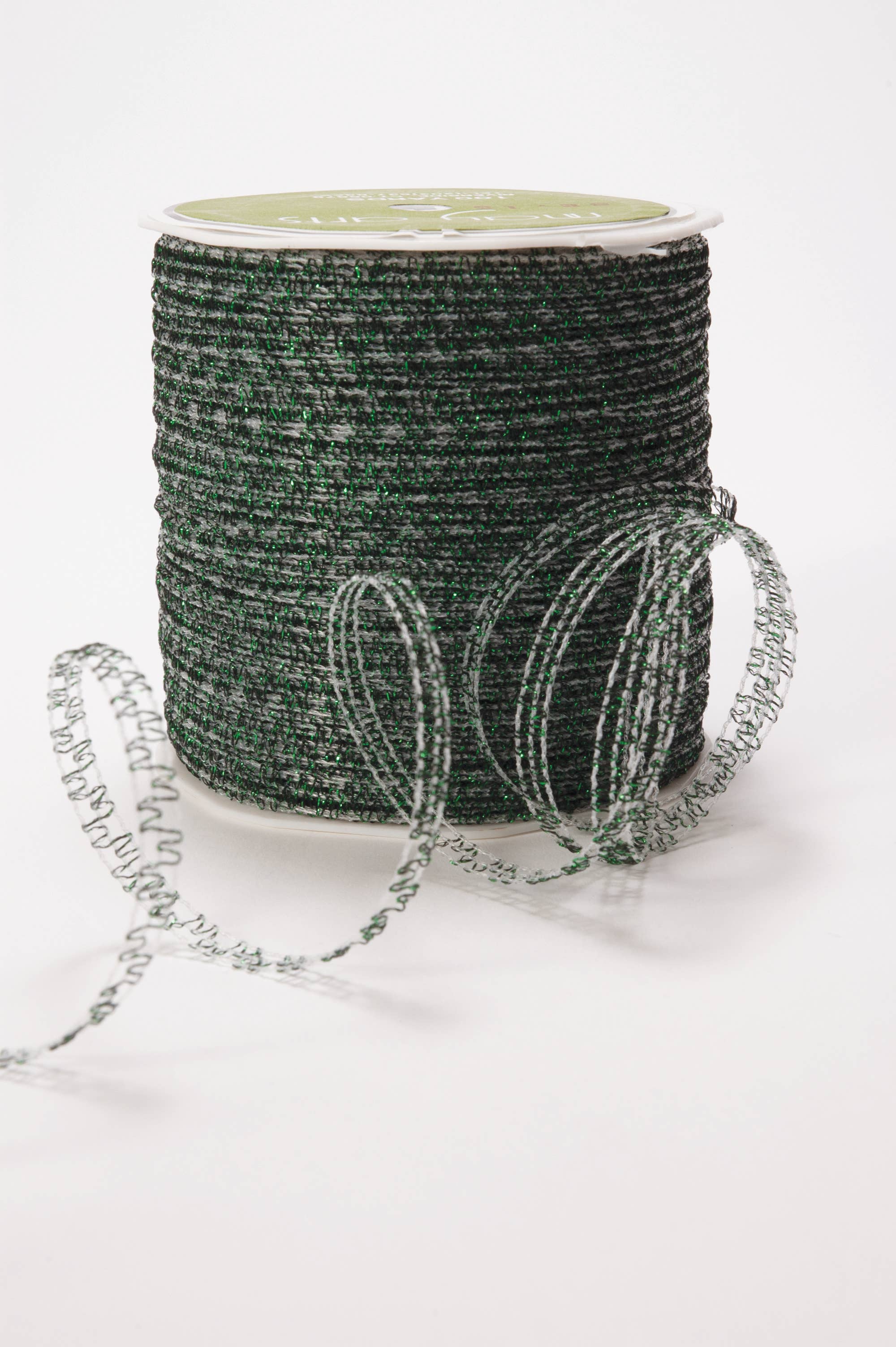 May Arts Ribbon - Wholesale Ribbon - Gift Wrapping - 1/8" Green Iridescent Sparkle Self Curling Ribbon0