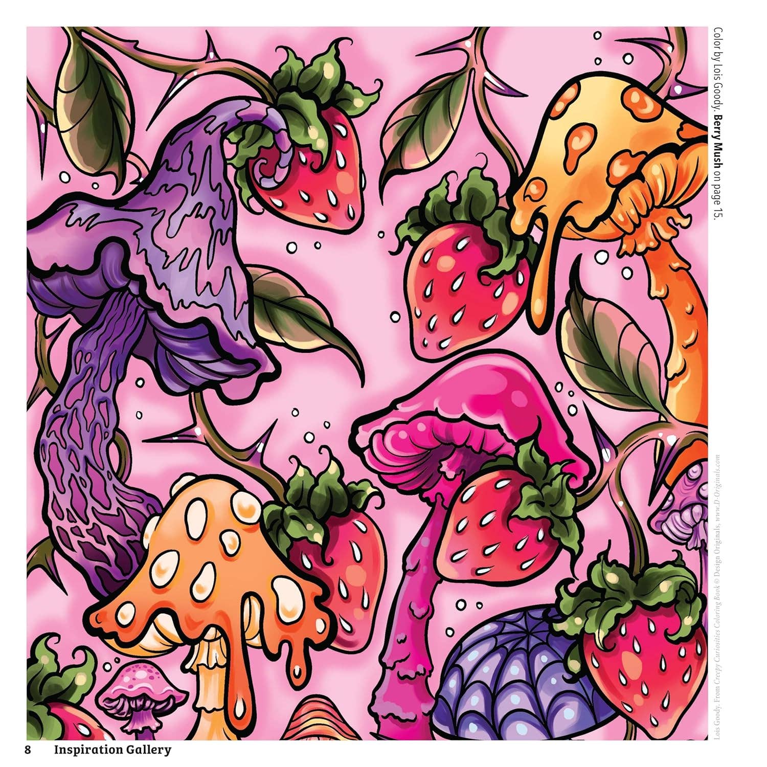 Fox Chapel Publishing - Vente Livre de coloriage et d'activités pour adultes - Livre de coloriage des curiosités effrayantes - Des motifs étranges pour vous ravir !5