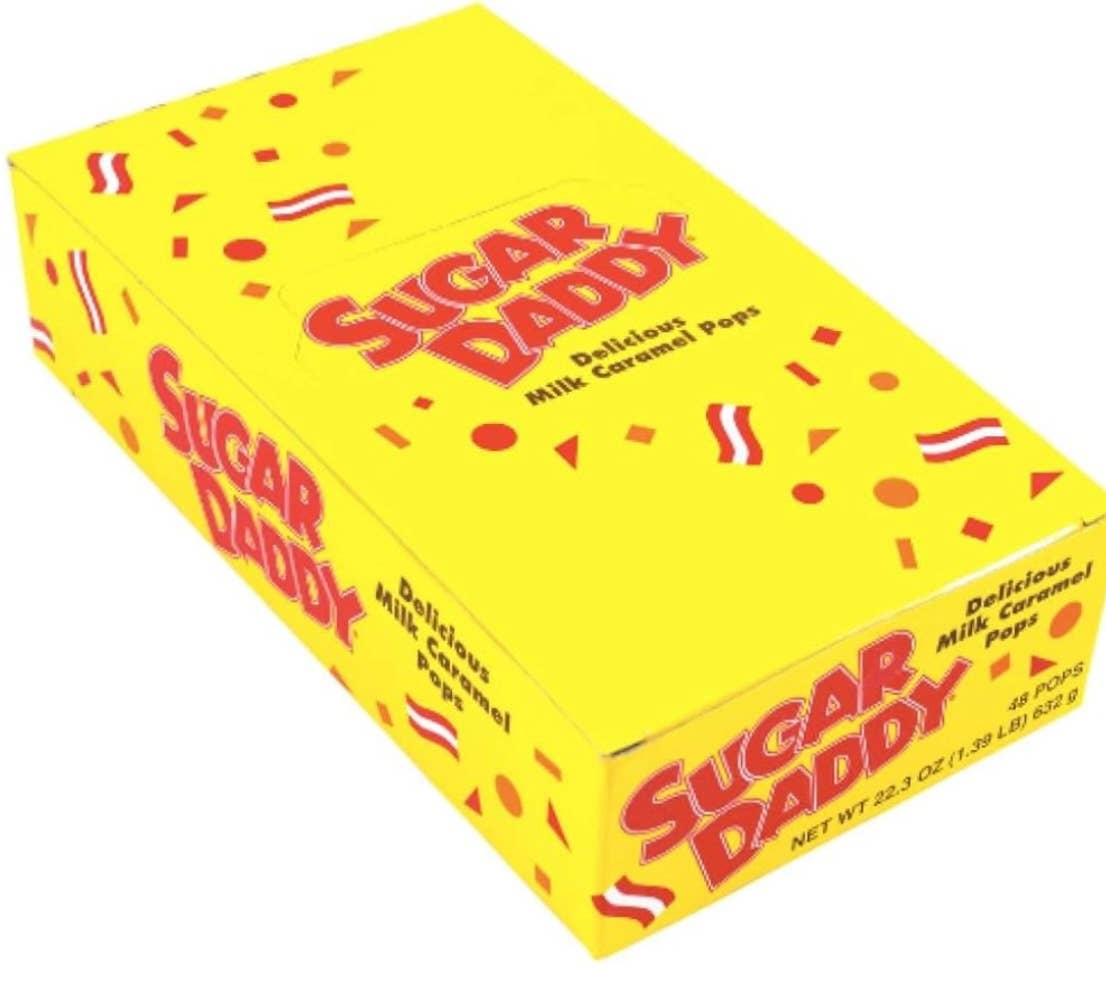 O'Shea's Candies Sweet Shop - Wholesale Lollipop - Nostalgic 1925 Original “Sugar Daddy” Caramel Pop 48ct Box2