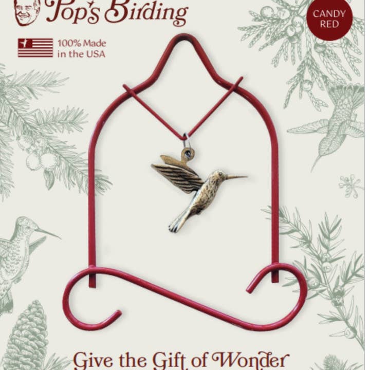 Wonder Charm Ornament, Red for wholesale by Pop's Birding