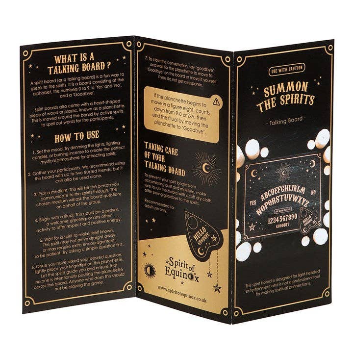 Something Different Wholesale - Wholesale Spirit Board - Black Gothic Ouija Talking Board with Planchette3