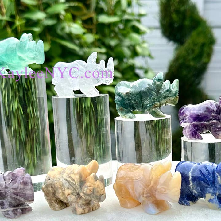 Natural mix Crystal Rhinos Healing Energy for wholesale by KayleeNYC