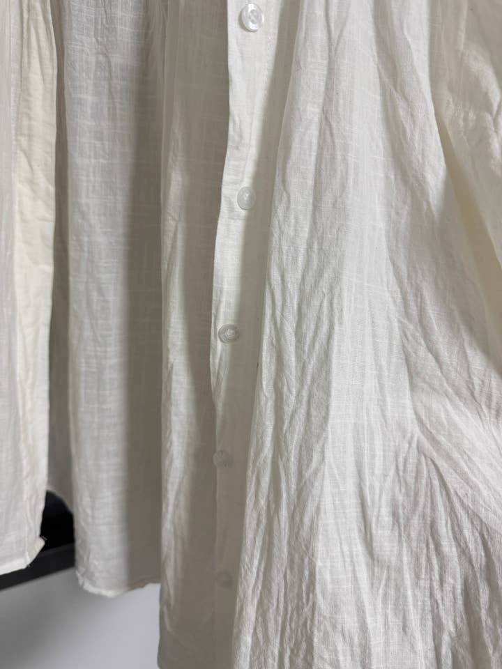 HIDDENBRAND - Wholesale Button Down Shirt - Women's - cotton linen blend button down shirt28