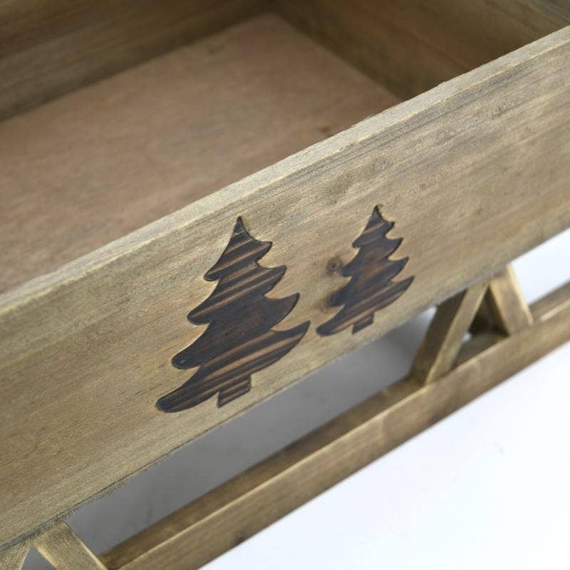 Aubry Gaspard – Engroshandel Julepynt – Granbejdset træslæde1