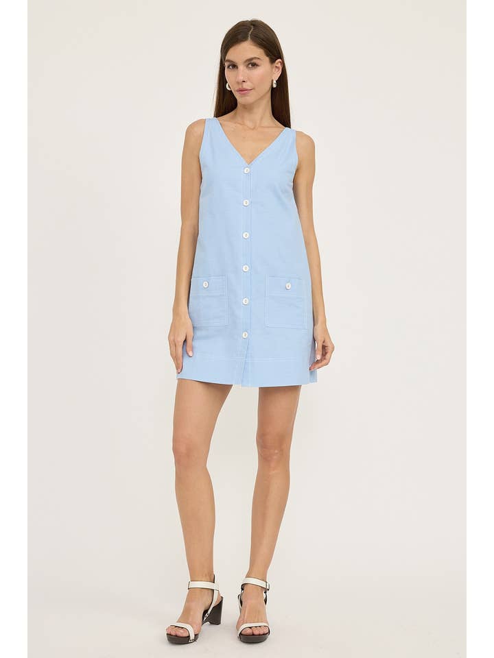 RAISONNEL - Wholesale Dress - Women's - Contrast Stitch Mini Dress - RD11026