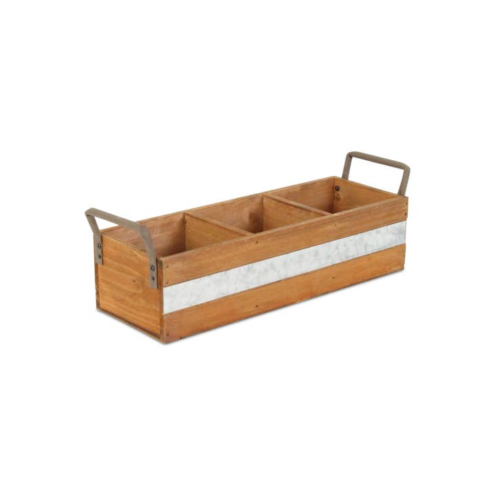Cheungs Home Decor - Wholesale Desk Organizer - Reid Wooden Storage Caddy - Brown5