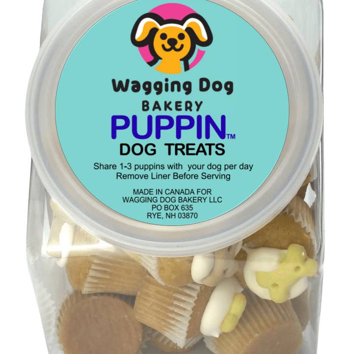Wagging Dog Bakery - Wholesale Pet Treats - Dog - Puppin Cupcake Dog Treats - 24 Count Jar0
