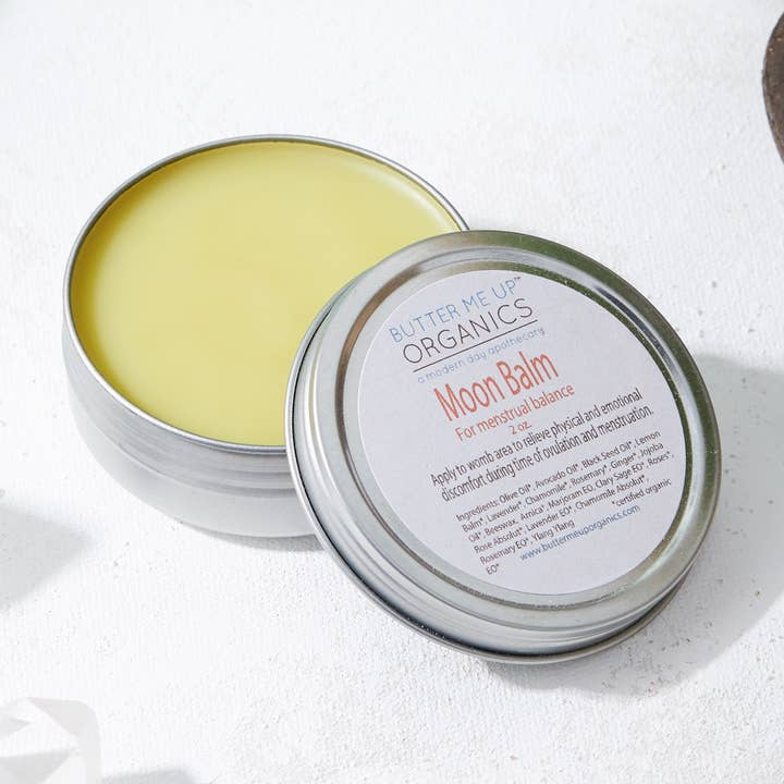Butter Me Up Organics - Wholesale Healing Salve/Balm/Cream - Moon Balm / Menstrual Care / PMS / Period Cramps0