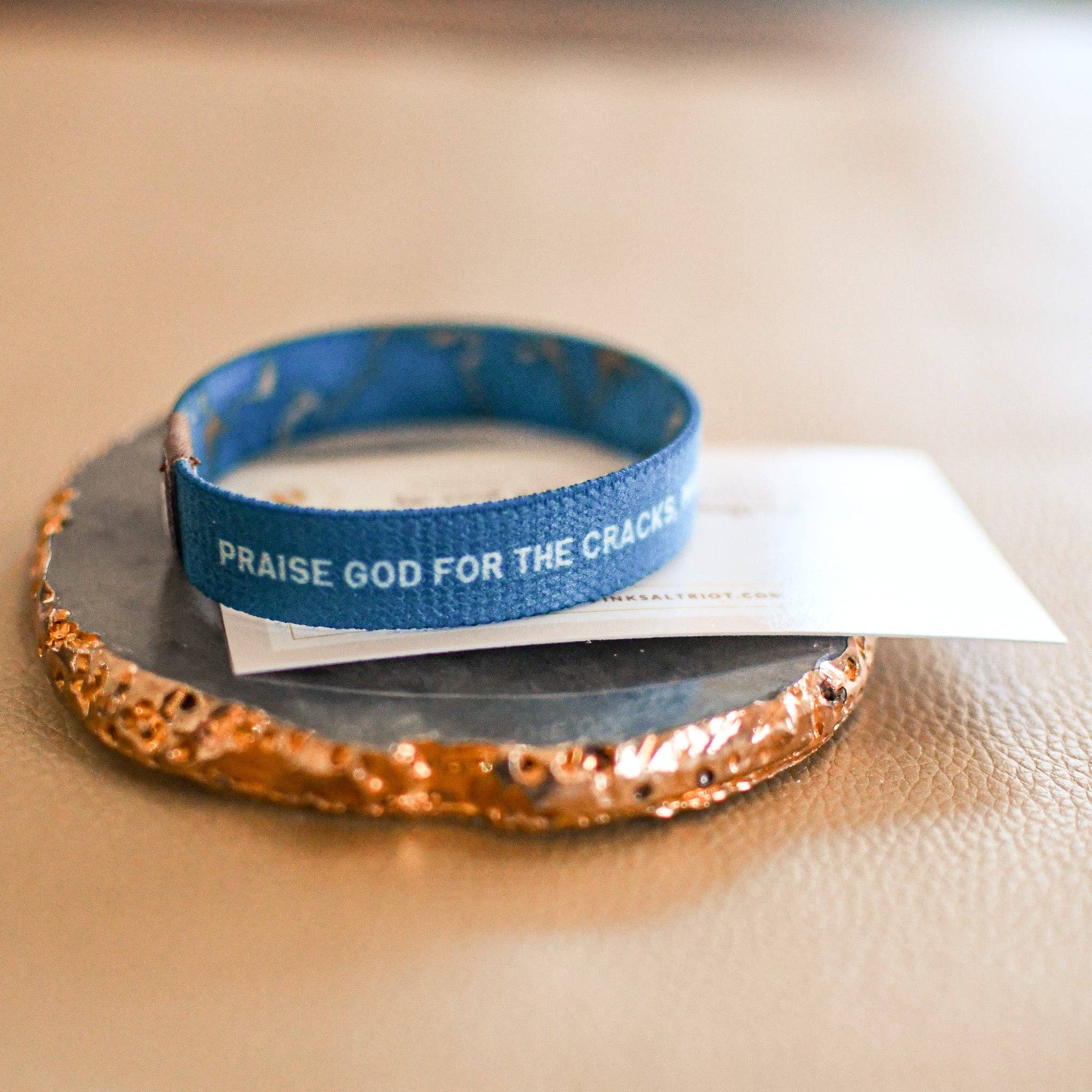 Pink Salt Riot - Vendita all'ingrosso Bracciale in tessuto/intrecciato - Cinturino elastico Lode a Dio per le crepe2