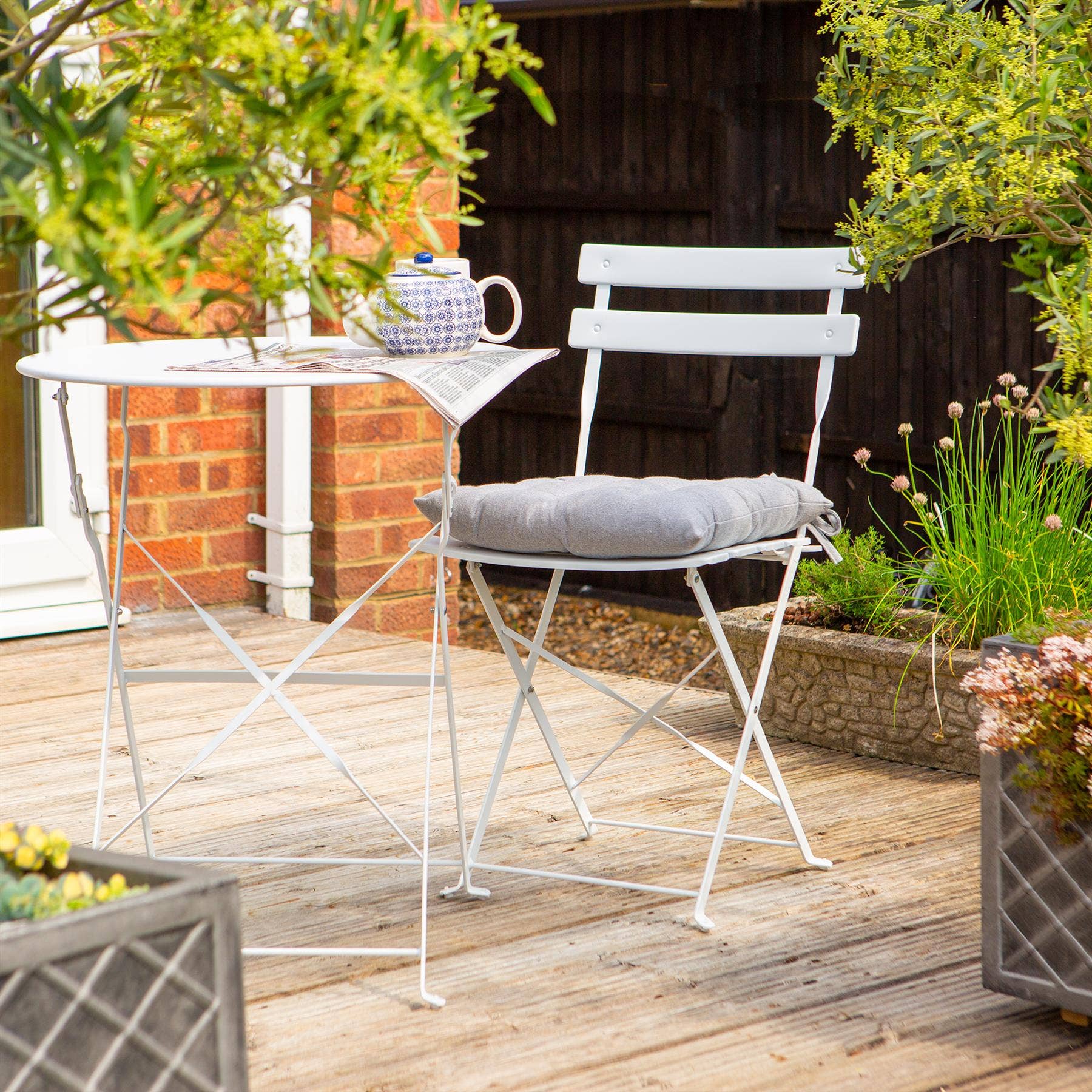 Rinkit Ltd - Wholesale Chair Cushion - Harbour Housewares Square Garden Chair Seat Cushion2