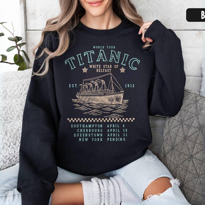 Funny Titanic History Sweatshirt Sarcastic Ocean Liner Gift for wholesale by Vivtrek