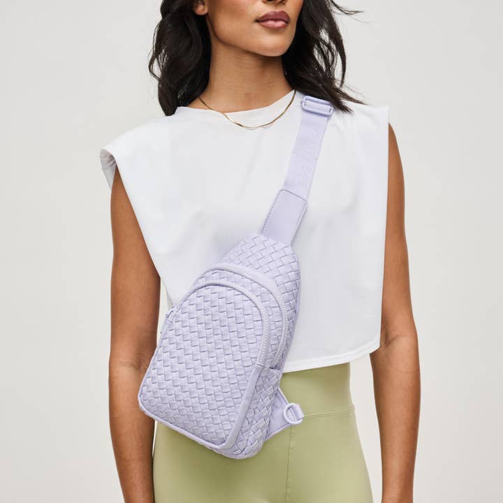 Sol and Selene - Wholesale Crossbody Bag - Women's - Beyond The Horizon - Woven Neoprene Sling Backpack