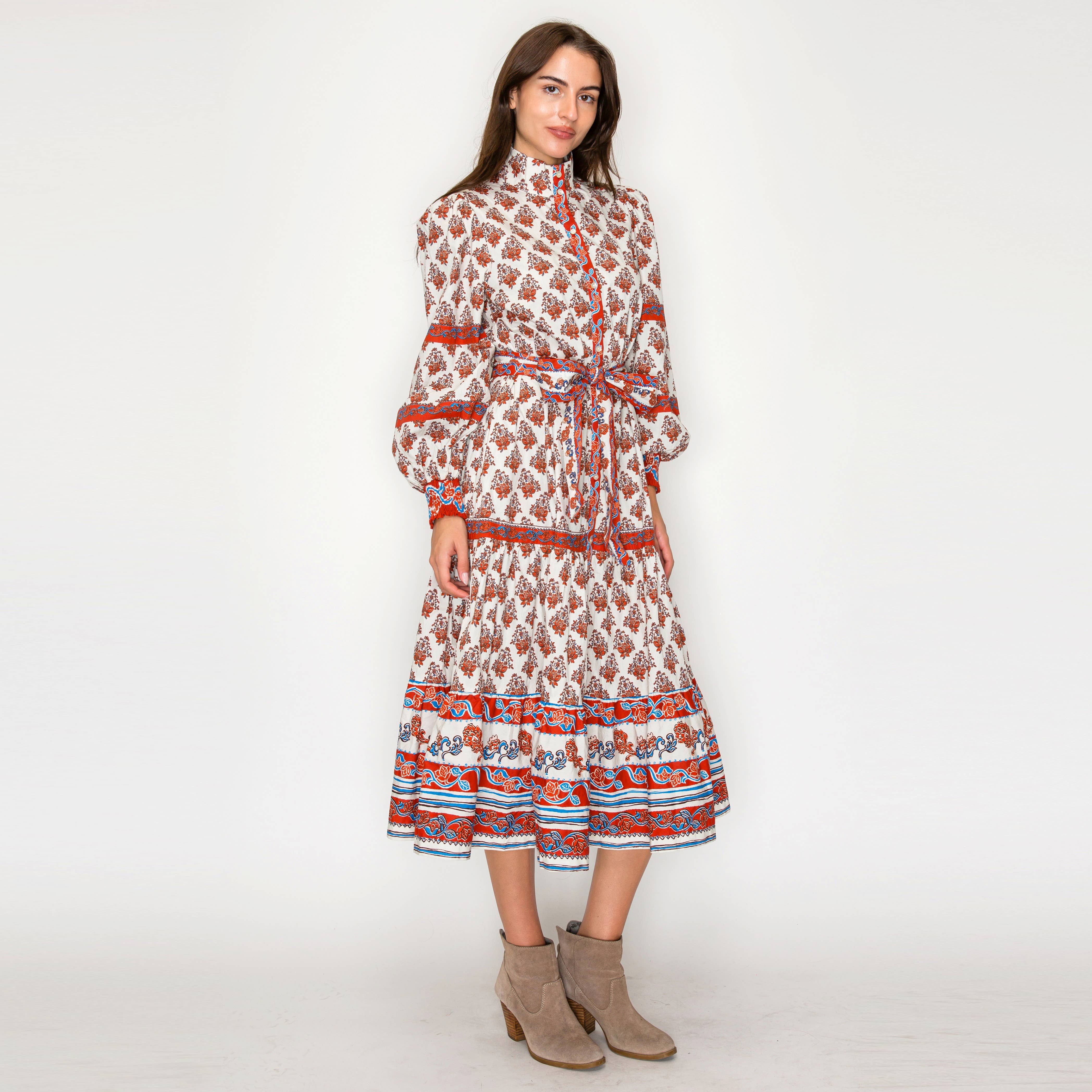 LoveWednesday – Engroshandel Kjole - Dame – Sahara Muse Midi Kjole - LWD32771