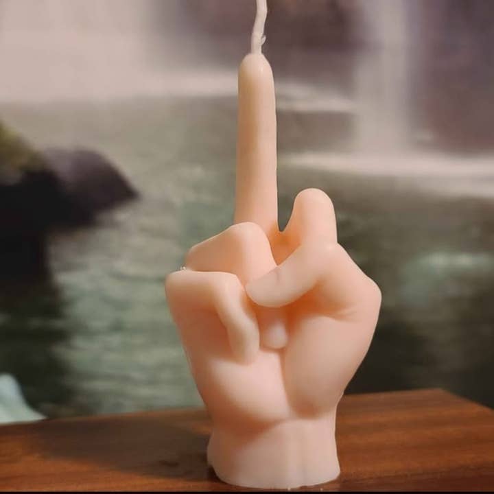Mandy's Zen and Mystery - Wholesale Novelty Candle - Middle Finger Candles, Crude Stocking Stuffers5