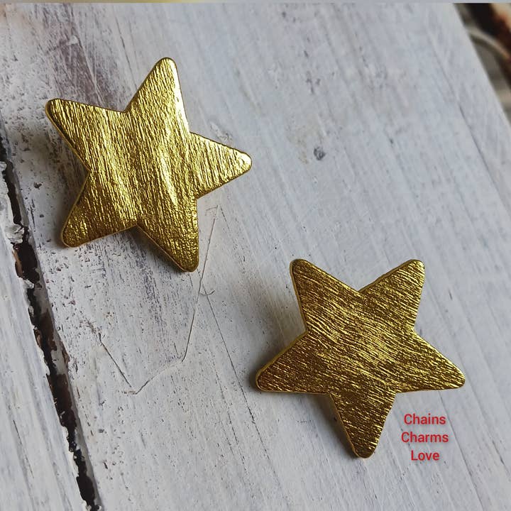 Pendientes de estrella de Navidad, pendientes de estrella, pendientes de Navidad para venta al por mayor de Chains Charms Love