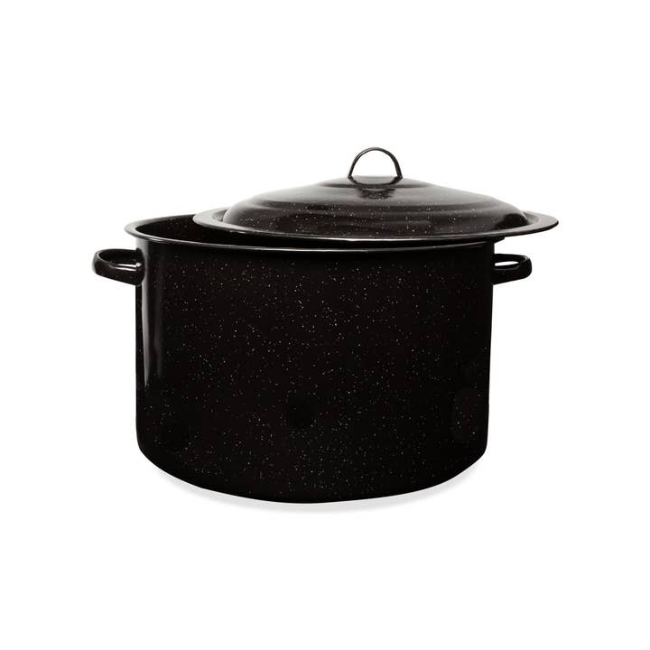 Kadra Kitchenware - Vendita all'ingrosso Pentole - Millvado - Pentola in granito con coperchio, 21 Qt