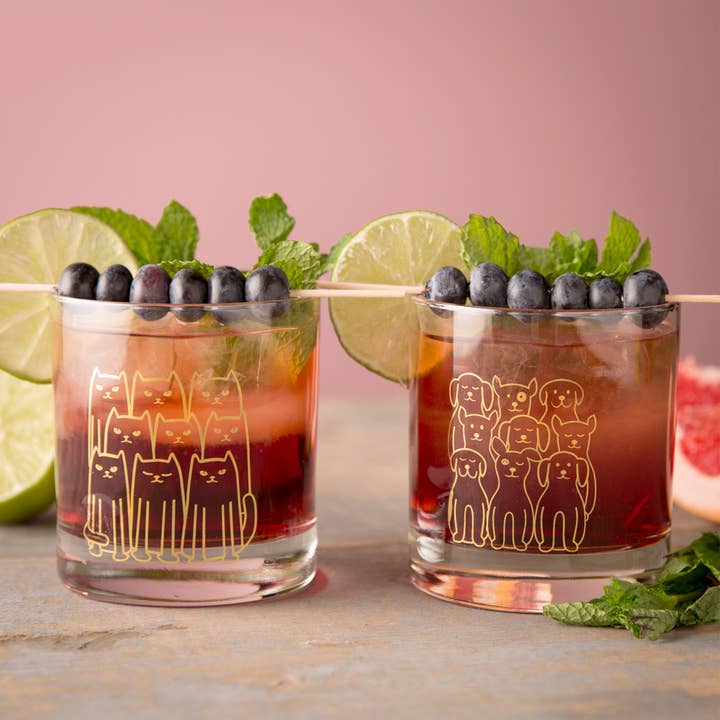 Counter Couture - Wholesale Cocktail/Liquor Glass - Cat Rocks Glass | Whiskey Glass | Cocktail Glass1