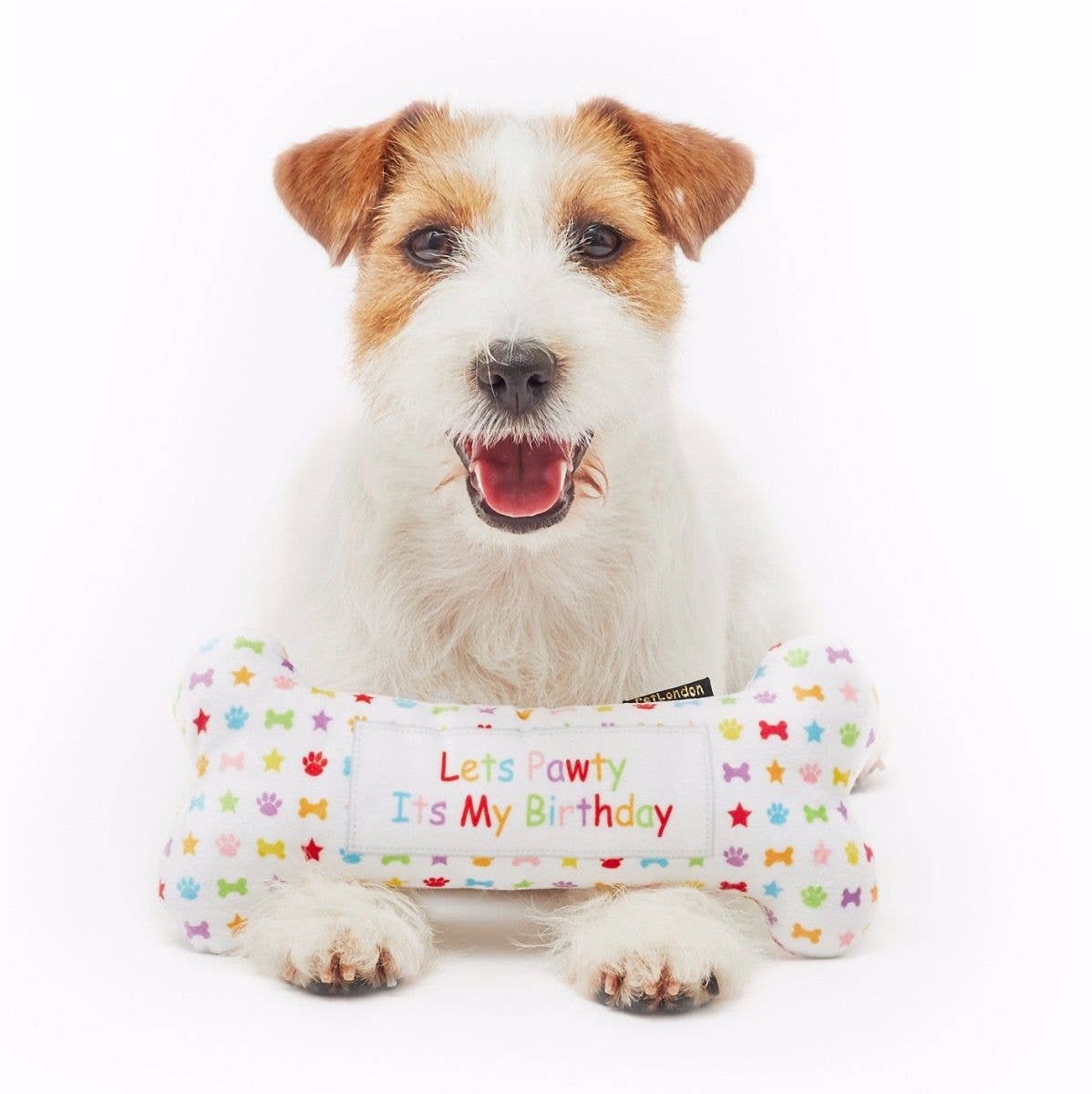 PetLondon – wholesale Pet plush toy – Dog – Lets Pawty Birthday Bone1