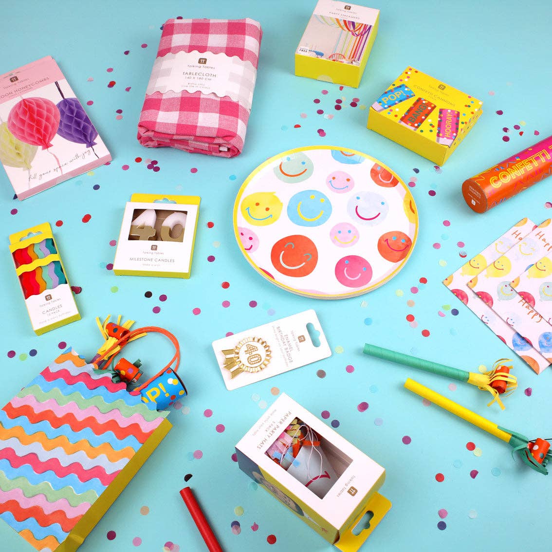 Talking Tables USA - Wholesale Confetti - Confetti Thrower - Display - 6 Pack | Party Supplies |5