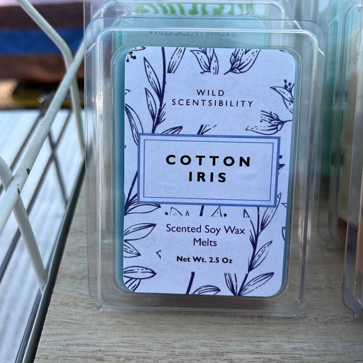 Cotton Iris Soy Wax Melts for wholesale by WILD Scentsibility