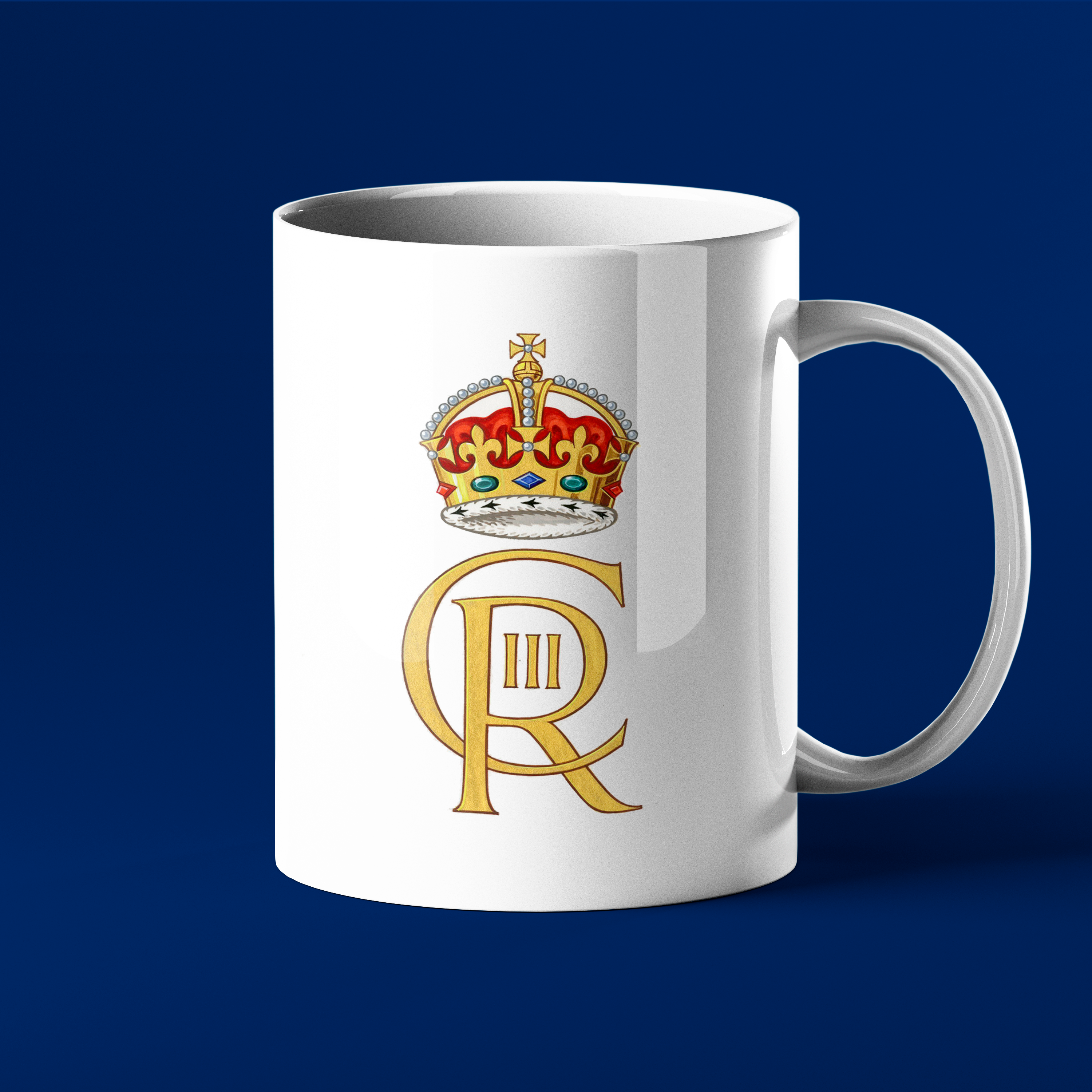 Prickly Cards – wholesale Coffee mug – King Charles - Royal Cypher - 2023 Coronation Mug (His Majesty The King's cypher)1