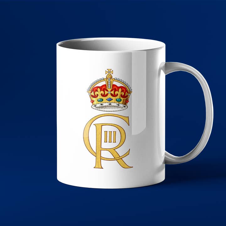 Prickly Cards – wholesale Coffee mug – King Charles - Royal Cypher - 2023 Coronation Mug (His Majesty The King's cypher)1