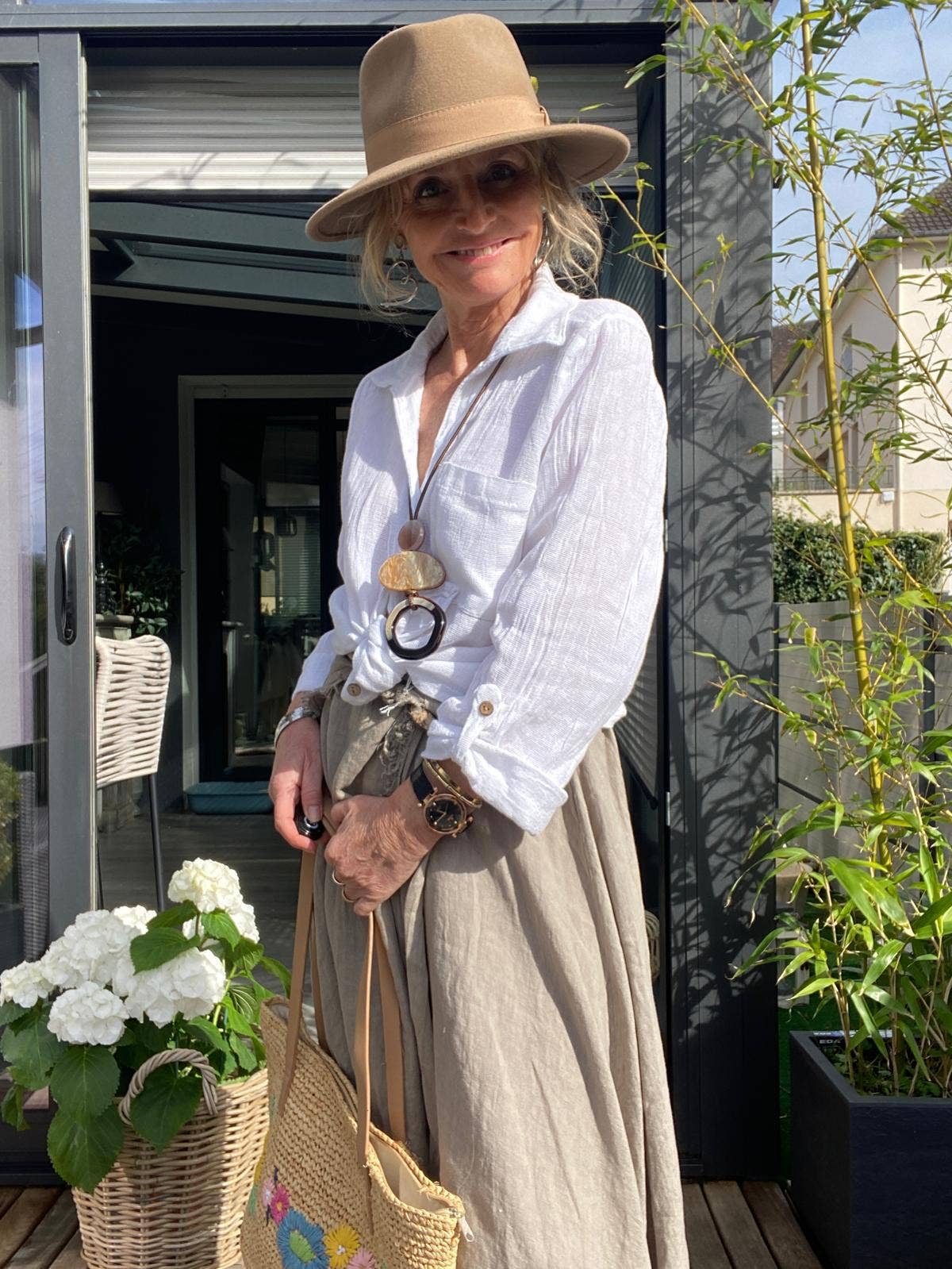 LINEN & COTTON HOUSE – Großhandel Bluse – Damen – Leinenweste 3025 MY VEST0