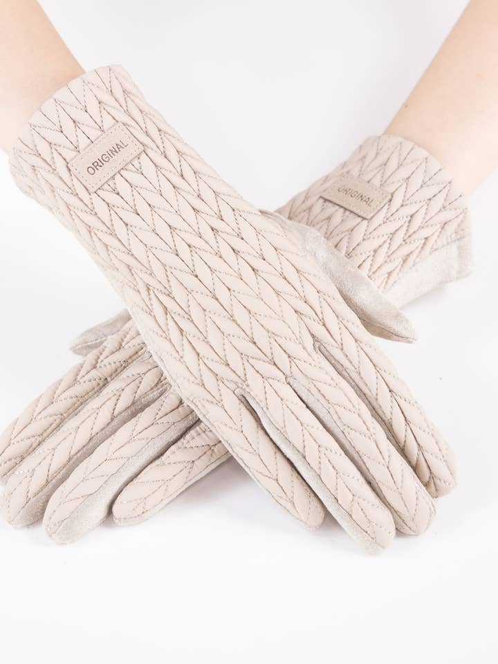 Stocking Stitch Texture Gloves (TS) for wholesale by Original USA