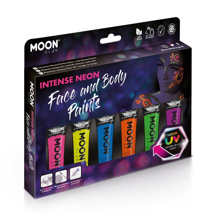 Moon Makeup - Wholesale Face Makeup Palette - Neon UV Glow Blacklight Face & Body Paint Makeup16