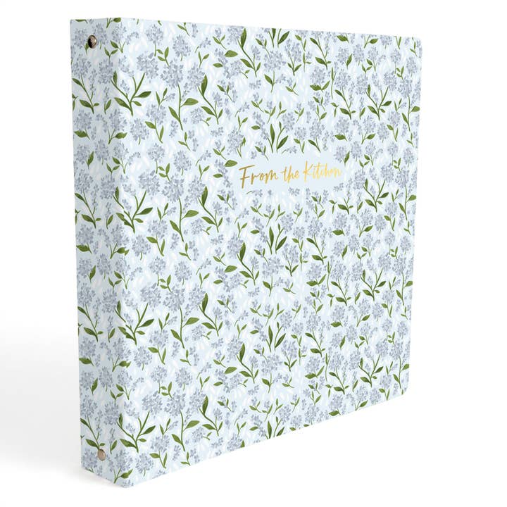 Classeur de Recettes Grand Format Hortensias pour la vente par 1canoe2 | One Canoe Two Paper Co.