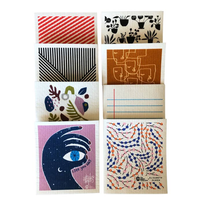 The Green Collective - Wholesale Dishcloth - SPRUCE Dishcloth Collection of 45 | Mixed Designs8