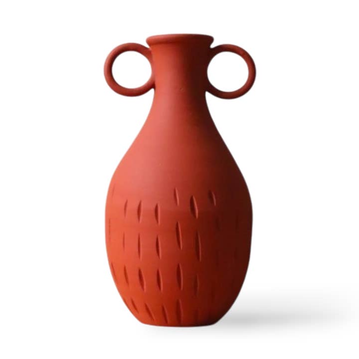 The Arcila vaas - matte terracotta voor wholesale door Maison MarmOl