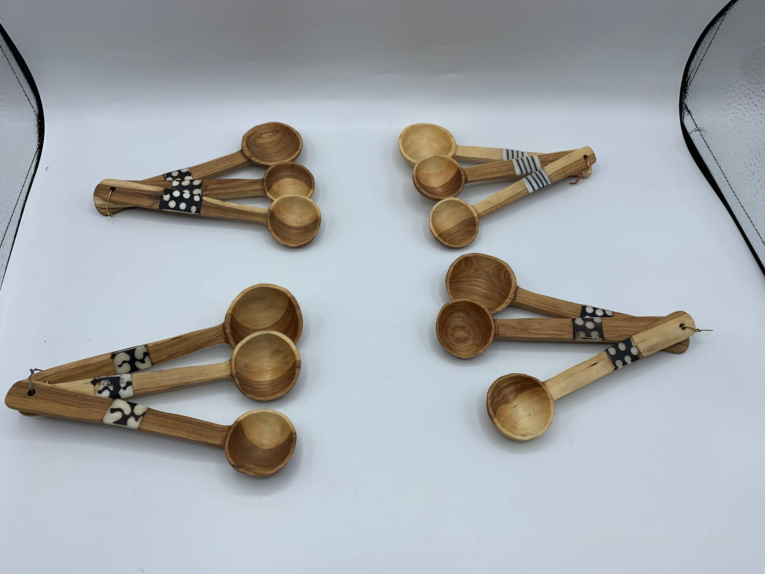 KENYAN SAFARI DESIGNS - Vente Cuillères à soupe - Un ensemble de 3 cuillères à café4