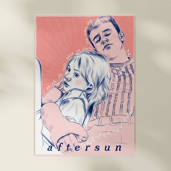 Aftersun Art Print A4 for wholesale by Spilt Milk Press