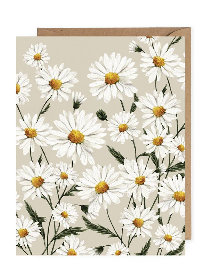 Daisy Card for wholesale by Jo Creative Co