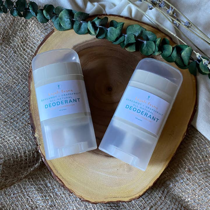 Lazuli Farms - Venta al por mayor Desodorante - Unisex - Desodorante de sebo | Bergamota y pomelo | Con arrurruz, zinc, aceites esenciales y cera de abejas | Sin bicarbonato de sodio